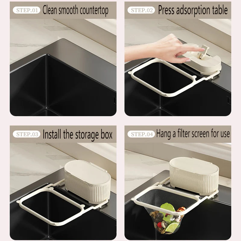 Hygie sink food waste bin