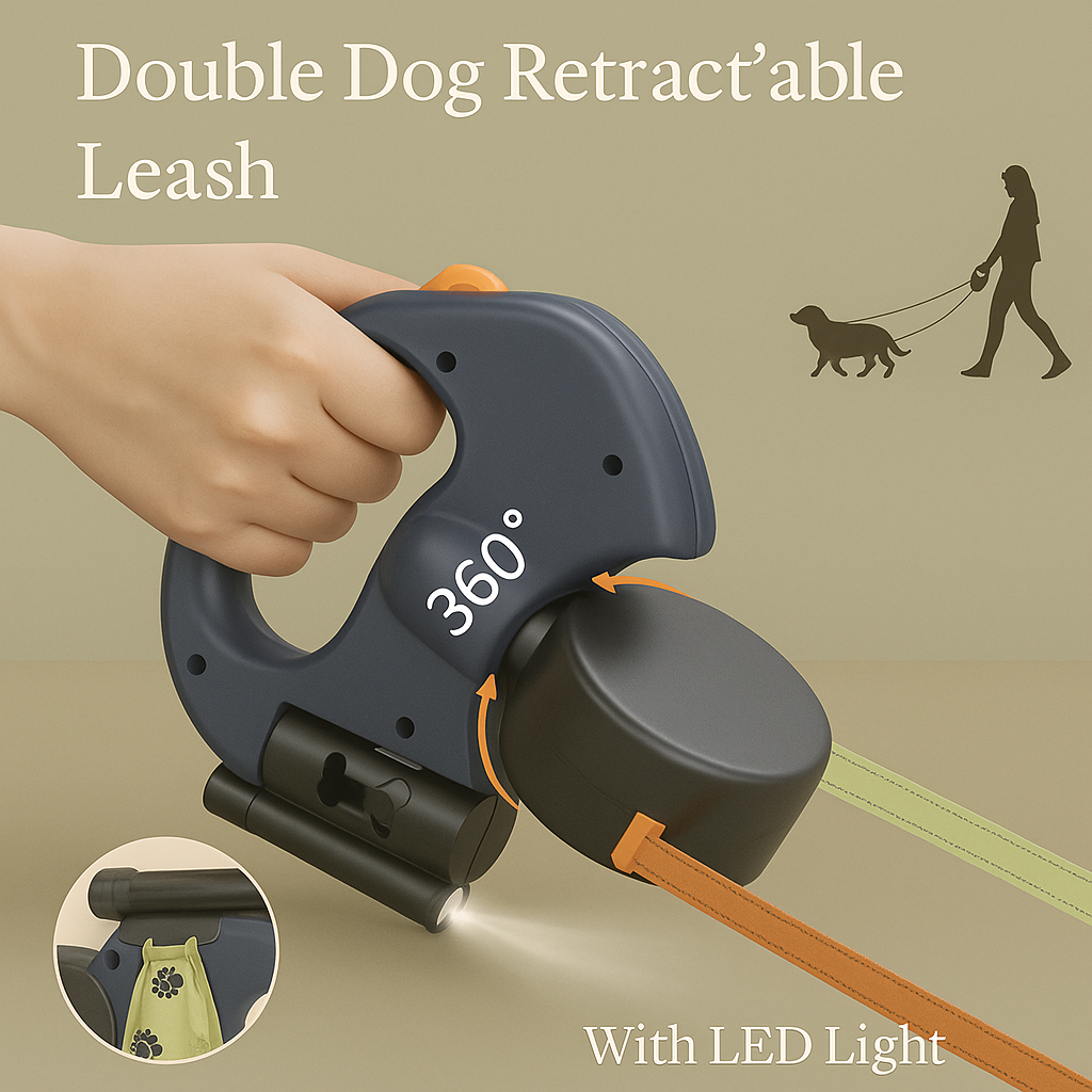 Double dog leash – 360°