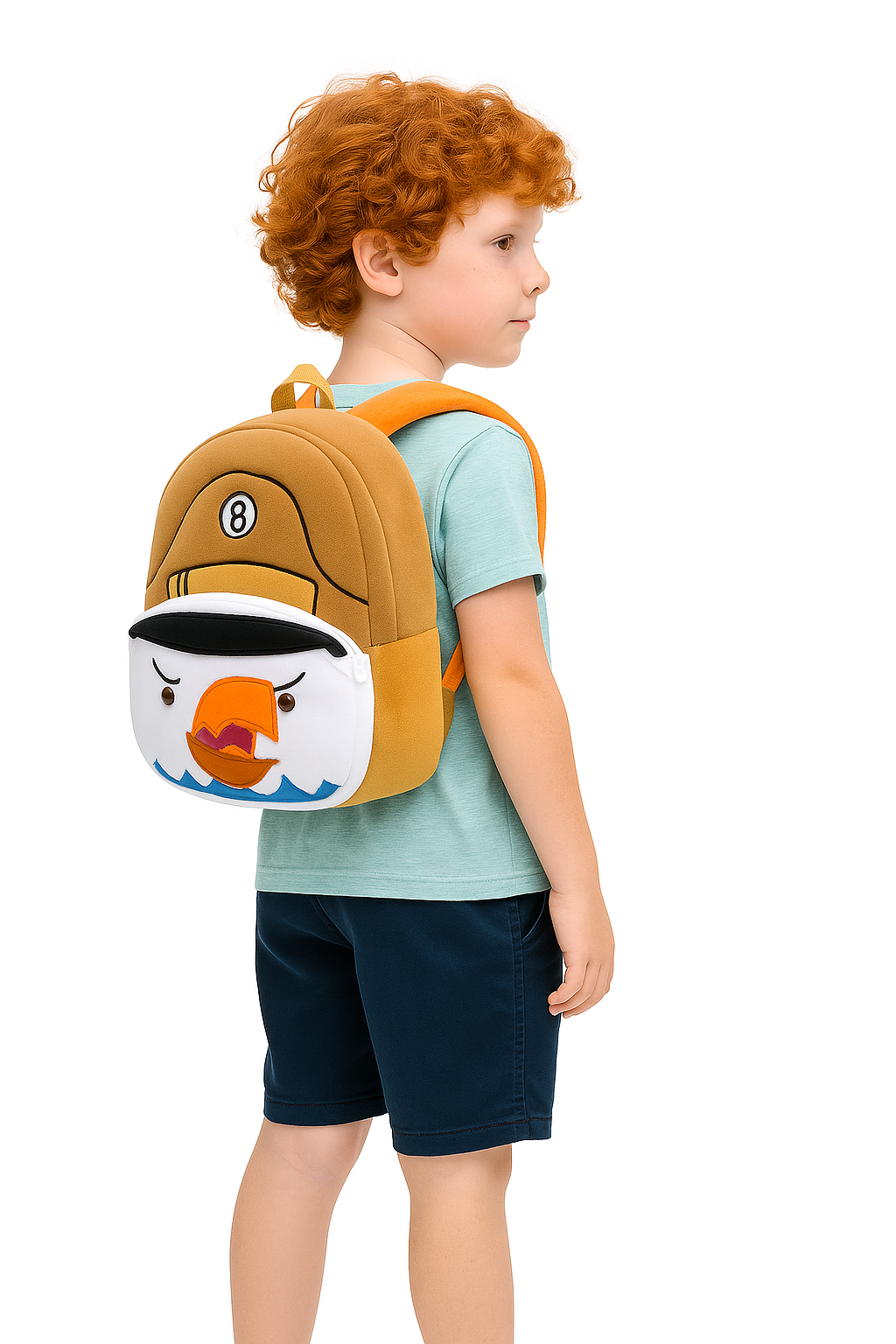 Zoo plush kids schoolbag