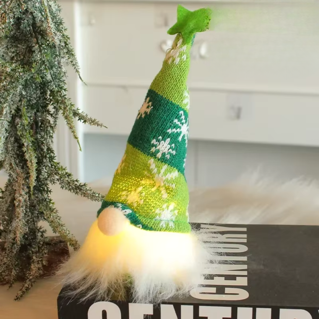 Christmas Light Gnome Doll - Cozy Holiday Decoration with Warm Glow