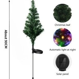 Solar Christmas Tree – Magical Cord-Free Holiday Lighting for Your Home & Garden