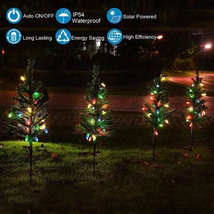 Solar Christmas Tree – Magical Cord-Free Holiday Lighting for Your Home & Garden