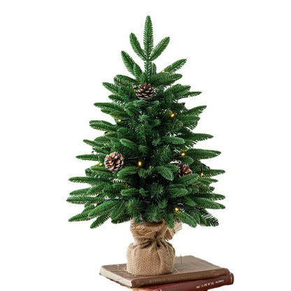 Mini Christmas Tree - Elegant Small Tree with Lights for a Festive Touch