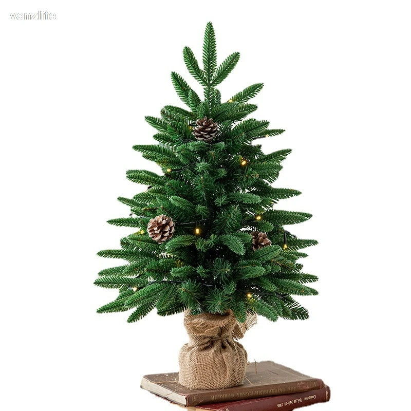 Mini Christmas Tree - Elegant Small Tree with Lights for a Festive Touch