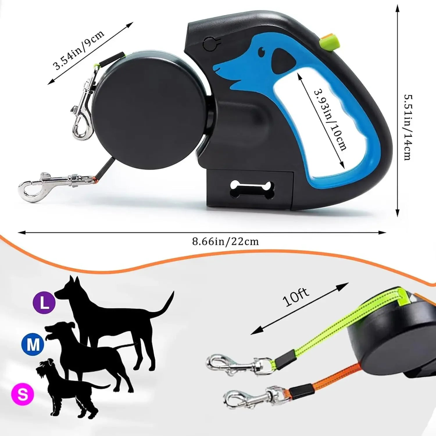 Double dog leash – 360°