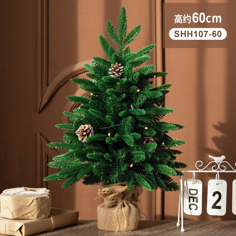 Mini Christmas Tree - Elegant Small Tree with Lights for a Festive Touch