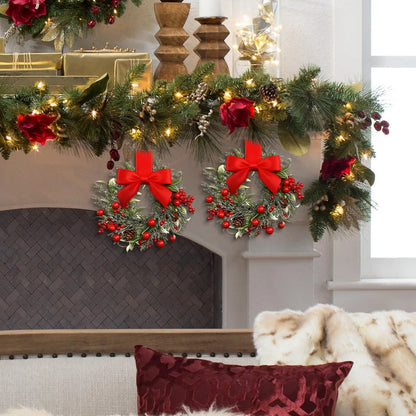 Elegant Christmas Wreath - Timeless Festive Charm for Your Home