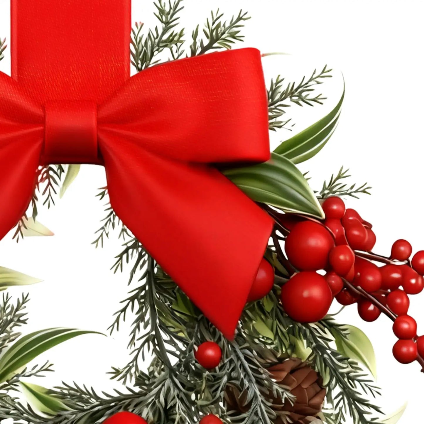 Elegant Christmas Wreath - Timeless Festive Charm for Your Home