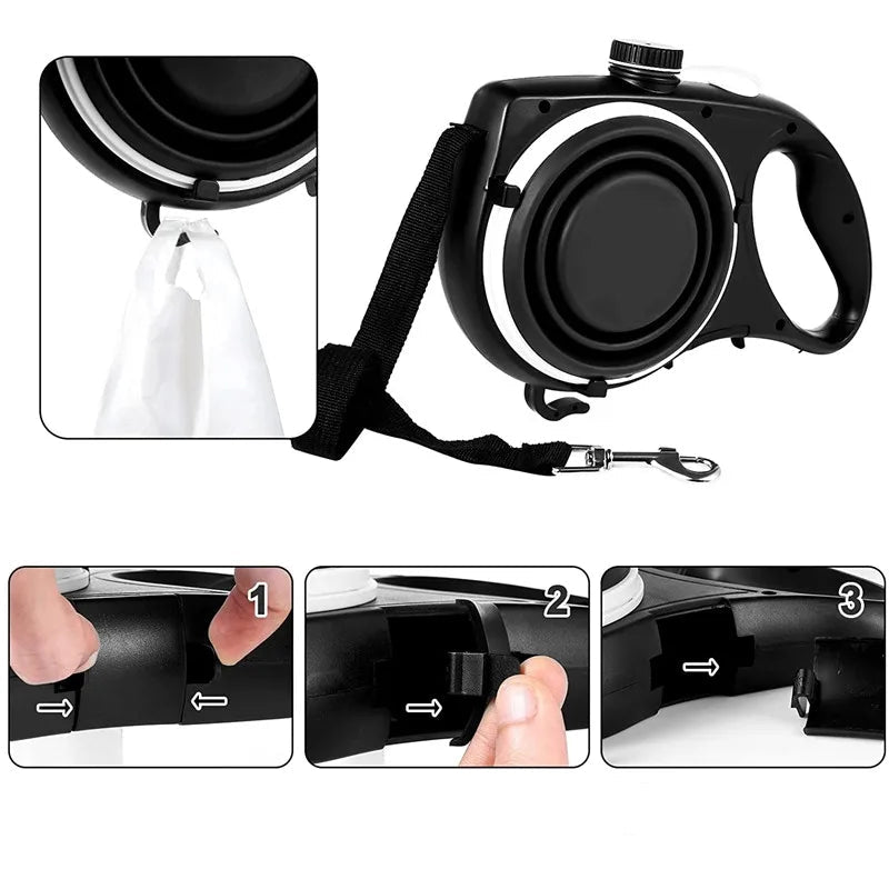 Dog leash 3 in 1