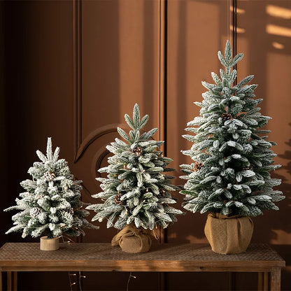 Mini Christmas Tree - Elegant Small Tree with Lights for a Festive Touch