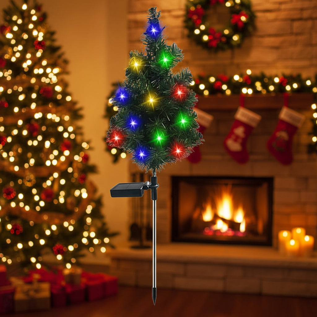 Solar Christmas Tree – Magical Cord-Free Holiday Lighting for Your Home & Garden