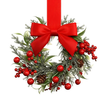 Elegant Christmas Wreath - Timeless Festive Charm for Your Home