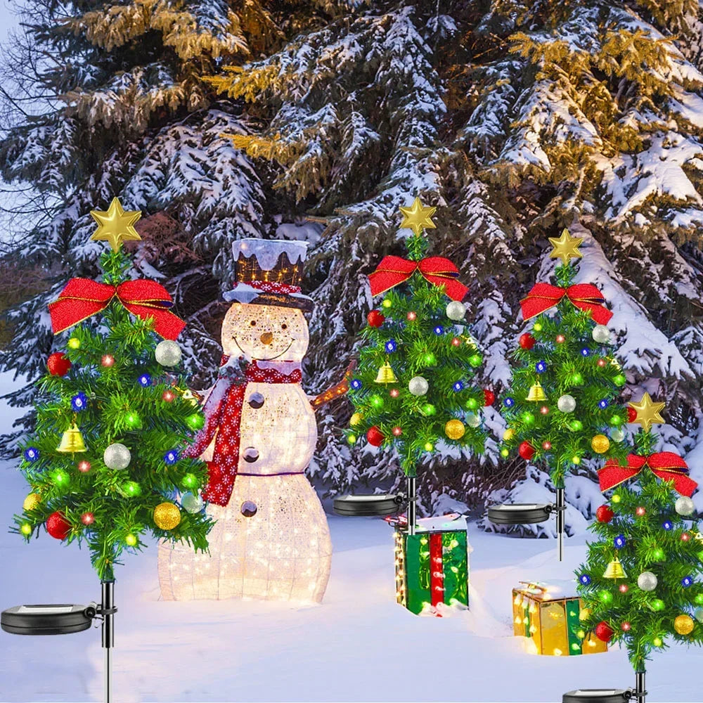 Solar Christmas Tree – Magical Cord-Free Holiday Lighting for Your Home & Garden
