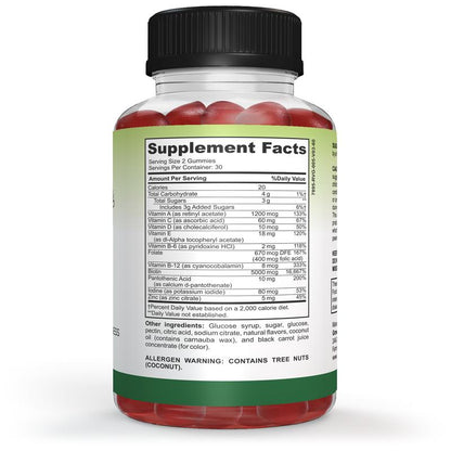 Grow Sister Advanced Hair Gummy Vitamin | Promotes Hair Growth and Increases Hair Thickness | Fights Hair Loss, Thinning and Weakness, Boosts Volume | Protects against Free Radical Damage | 60 Tablets